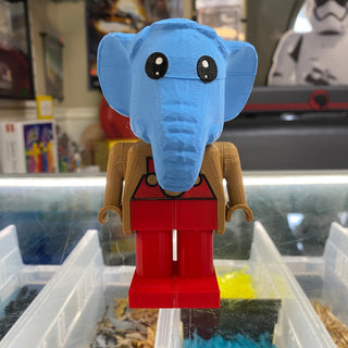 3D Printed Fabuland Large Scale Minifigures Building Kit LEGO® Edward Elephant