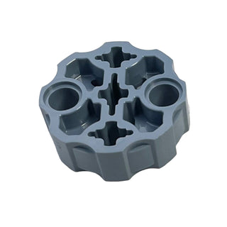 Technic Axle Connector Block Round with 2 Pin Holes and 3 Axle Holes (Hero Factory Weapon Barrel), Part# 98585 Part LEGO® Sand Blue