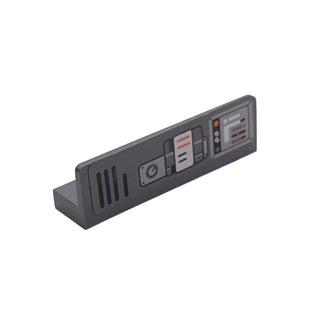 Panel 1 x 4 x 1 with Control Panel and Lights Pattern 2 (Sticker), Part# 30413pbhoth02 Part LEGO® Dark Bluish Gray Very Good