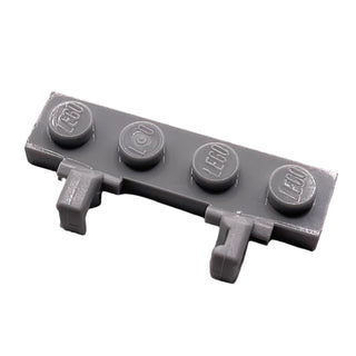 Hinge Plate 1 x 4 Locking Dual 1 Finger on Side, Part# 44568 Part LEGO® Light Bluish Gray