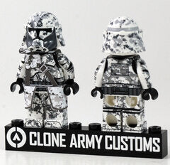R-Heavy Camo White Trooper- CAC Custom minifigure Clone Army Customs   