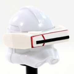 RP2 Detail White Macrobinoculars- CAC Custom Headgear Accessory Clone Army Customs Dark Red  