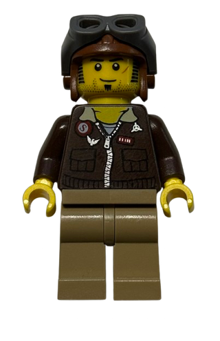 Jake Raines - Aviator Jacket, Aviator Cap, pha001 - LEGO® Pharaoh's Quest Minifigure