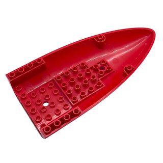 Aircraft Fuselage Forward Bottom Curved 8x16, Part# 54090 Part LEGO® Red Very Good