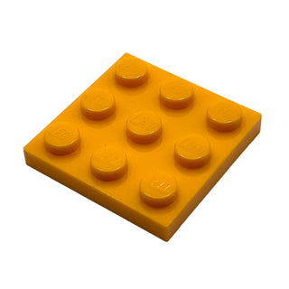 Plate 3x3, Part# 11212 Part LEGO® Bright Light Orange