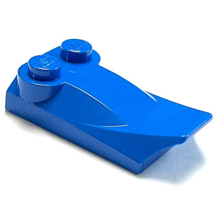Slope, Curved 3 x 2 x 2/3 with 2 Studs, Wing End, Part# 47456 Part LEGO® Blue