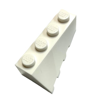 Wedge 4 x 2 Sloped Right, Part# 43720 Part LEGO® White