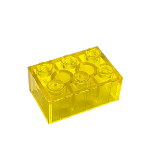 Brick 2x3, RARE Non-Production Colors, Part# 3002 Part LEGO® Trans-Yellow
