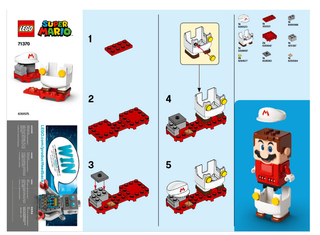 71370-Fire Mario - Power - Up Pack - INSTRUCTIONS ONLY