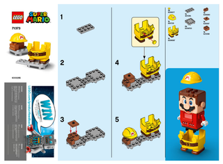 71373-Builder Mario - Power - Up Pack - INSTRUCTIONS ONLY