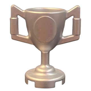 Minifigure, Utensil Trophy Cup, Part# 89801 Part LEGO® Metallic Silver