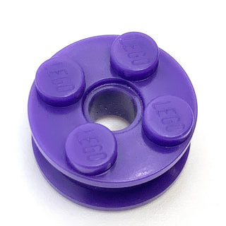 Wheel FreeStyle with Technic Pin Hole, Part# 6248 Part LEGO® Dark Purple