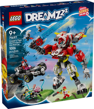 71497 - Cooper's Tiger Mech & Zero's Hot Rod Car - EMPTY BOX ONLY Empty Box LEGO®