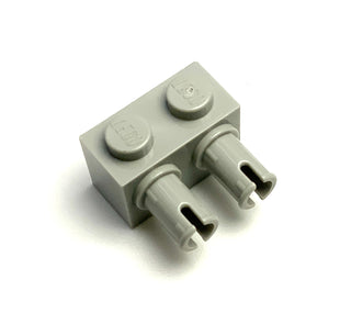Brick, Modified 1x2 with Pins, Part# 30526 Part LEGO® Light Gray  