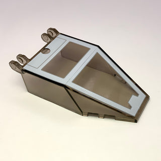 Windscreen 7 x 4 x 1 2/3 with Locking Dual 2 Fingers with Light Bluish Gray Snowspeeder Pattern, Part# 30372pb08