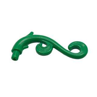 Plant, Curved Branch with Thorns and Swirls, Part# 28870 Part LEGO® Green