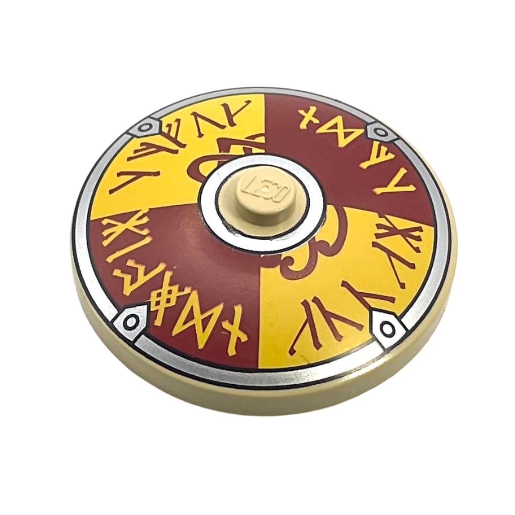 Viking Shield Dark Red/Yellow Rune Pattern, Dish 4x4 Inverted (Radar ...