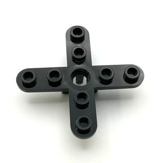 Propeller 4 Blade 5 Diameter with Rounded Ends and Open Hub, Part# 2479 Part LEGO® Black  