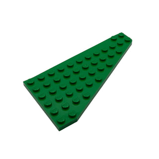 Wedge, Plate 7 x 12 Wing Left, Part# 3586 Part LEGO® Green Very Good