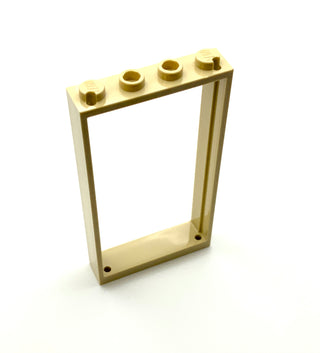 Door Frame 1x4x6 with Two Holes on Top and Bottom, Part# 60596 Part LEGO® Tan  