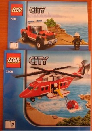 7206-Fire Helicopter - INSTRUCTIONS ONLY Instructions LEGO®
