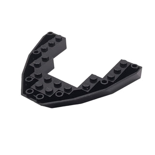 Boat, Bow Brick 8 x 10 x 1, Part# 2622 Part LEGO® Black Very Good