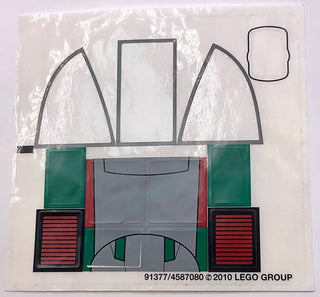 Sticker Sheet for Set Slave I - 3rd Edition, 8097 - (91377/4587080), Part# 8097stk01 Part LEGO® Missing 4 Stickers