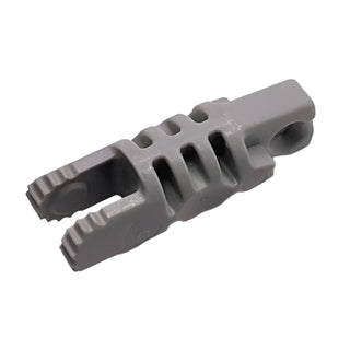 Hinge Cylinder 1x3 Locking with 1 Finger and 2 Fingers on Ends, without Hole, Part# 30554a Part LEGO® Light Gray