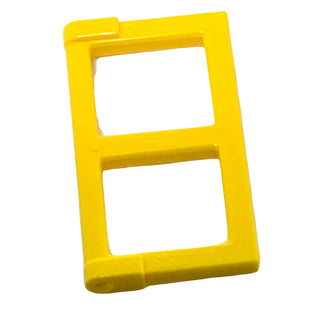 Pane for Window 1 x 2 x 3 with Thick Corner Tabs, Part# 60608 Part LEGO® Yellow