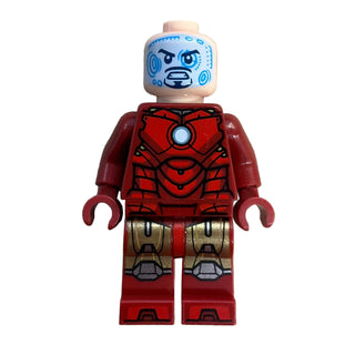 Iron Man - Mark 4 Armor, Large Helmet Visor, Light Nougat Head, sh1048 - LEGO® Marvel Superheroes
