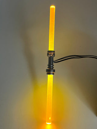 Double Bladed LED Light-Up Lightsaber, Battery Operated, LSBD Custom Parts United Brick Co® Yellow