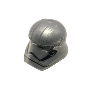 Minifigure, Headgear Helmet SW Stormtrooper Ep. 8 Captain Phasma Pointed Mouth Pattern, Part# 20904pb03 Part LEGO® Flat Silver Very Good