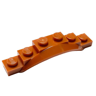 Vehicle, Mudguard 1 1/2 x 6 x 1 with Arch, Part# 62361 Part LEGO® Dark Orange