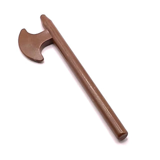 Minifigure Weapon, Axe/Halberd, Part# 3848 Part LEGO® Brown