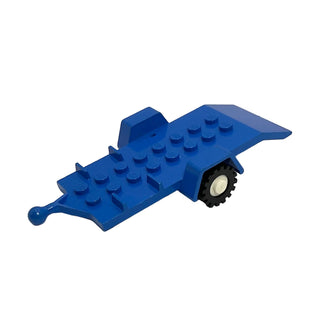 Vehicle, Trailer Base 4 x 8 Bed with White Wheels and Tires, Part# 817c02