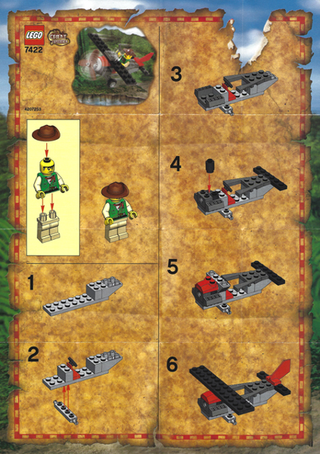 7422-Red Eagle - INSTRUCTIONS ONLY Instructions LEGO®