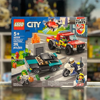 Fire Rescue & Police Chase, 60319 LEGO® City Set Building Kit LEGO®