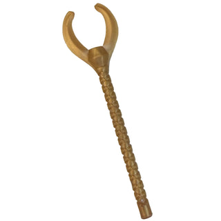 Minifigure Utensil Pharaoh's Staff with Forked End Part#93252 Part LEGO® Pearl Gold