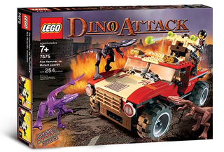 Fire Hammer vs. Mutant Lizards, 7475 - LEGO® Dino Attack Set Building Kit LEGO®