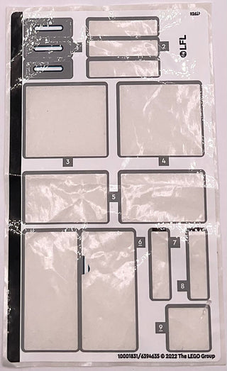 Sticker Sheet for Set Dark Trooper Attack, 75324-1 - (10001831/6394635), Part# 75324stk01 Part LEGO® Missing 12 Stickers