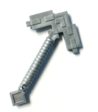 Minifigure Weapon, Minecraft Pickaxe, Part# 18789 Part LEGO® Flat Silver (Iron)  