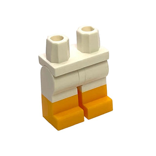 Minifigure Legs with Molded Bright Light Orange Lower Legs / Boots Pattern, Part# 970c00pb0516 Part LEGO®
