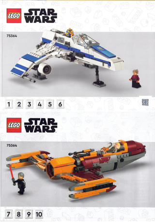 75364-New Republic E-Wing vs. Shin Hati's Starfighter - INSTRUCTIONS ONLY Instructions LEGO®
