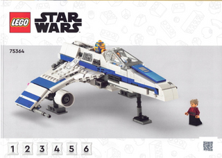 75364-New Republic E-Wing vs. Shin Hati's Starfighter - INSTRUCTIONS ONLY Instructions LEGO® Slightly Used Book 1
