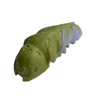 Bionicle Rahkshi Kraata Stage 6 with Marbled Pattern, Part# kraata6 Part LEGO® Metallic Green Head (Pearl Sand Blue Tail)
