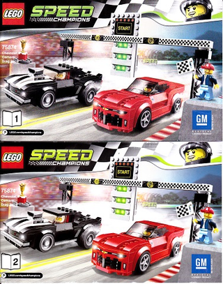 75874-Chevrolet Camaro Drag Race - INSTRUCTIONS ONLY Instructions LEGO®