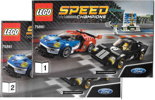 75881-2016 Ford GT & 1966 Ford GT40 - INSTRUCTIONS ONLY Instructions LEGO®