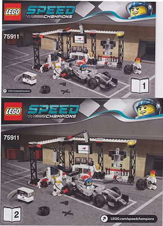 75911-McLaren Mercedes Pit Stop - INSTRUCTIONS ONLY Instructions LEGO®