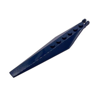 Hinge Plate 3x12 with Angled Side Extensions and Tapered Ends, Part# 57906 Part LEGO® Dark Blue