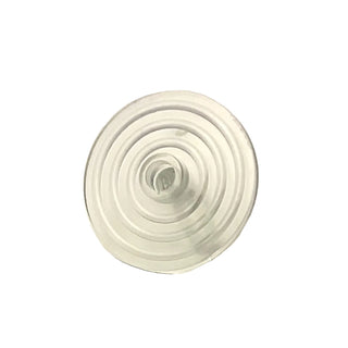 Minifigure Shield Circular Ridged Face with Stud, Part# 3876